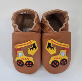 BABICE kožené topánočky -  BA-251 digger nougat SAFESTEP