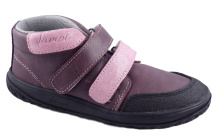 Jonap Ella vínová, celoročná obuv BAREFOOT