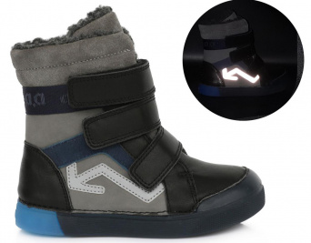Zvětšit D.D.Step - W068-200L Grey, chlapčenská zimná obuv